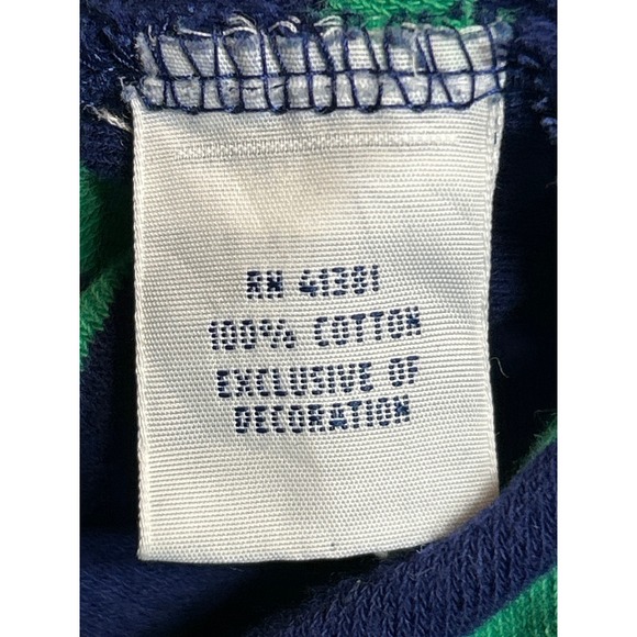 Polo Ralph Lauren Striped Terry Cloth Hoodie Green Blue Pullover Men's Size XL - Picture 8 of 8